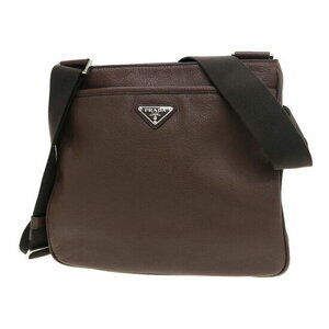 Prada Vitello City leather crossbody bag brown